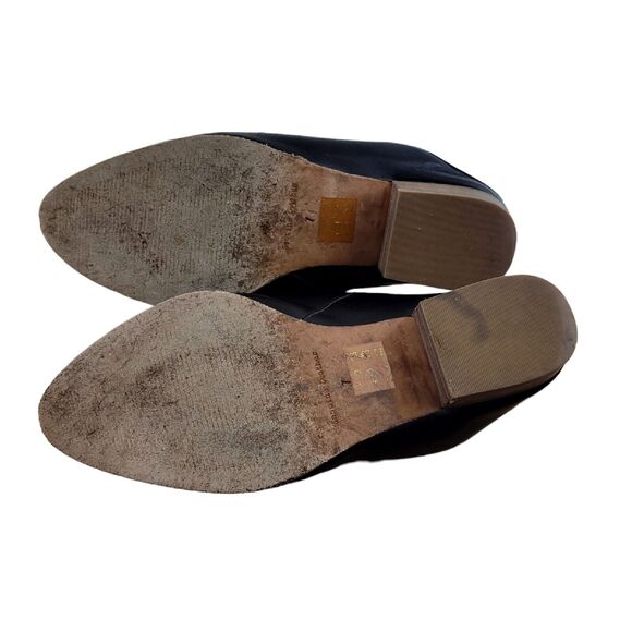 Madewell Barlow Mules Black Leather Slip On Shoes 1.5" Heel Womens Size 7 - Picture 6 of 8